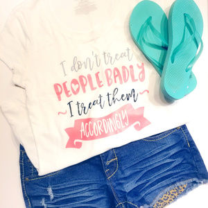 Vinyl T-shirt's with sayings